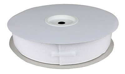 [24-7031W] 2" Self-Adhesive Loop Material, 25 Yard Dispenser Box, White