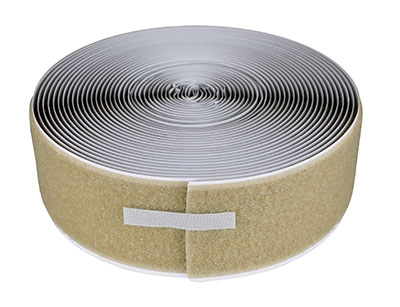[24-7033T] 2" Self-Adhesive Loop Material, 10 Yard Dispenser Box, Tan