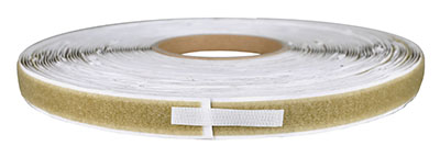 [24-7055T] 1/2" Self-Adhesive Loop Material, 25 Yard Dispenser Box, Tan