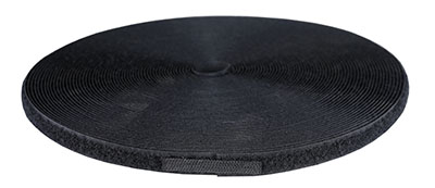 [24-7065BLK] 1/2" Loop Material, 25 Yard Dispenser Box, Black