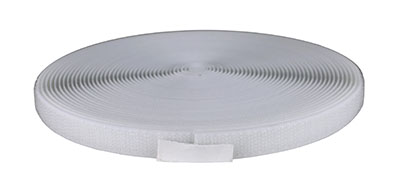 [24-7066W] 1/2" Hook Material, 10 Yard, White