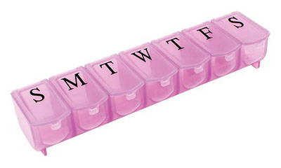 [50-1863] Apex 7 Day Ultra Bubble-Lok Pill Organizer