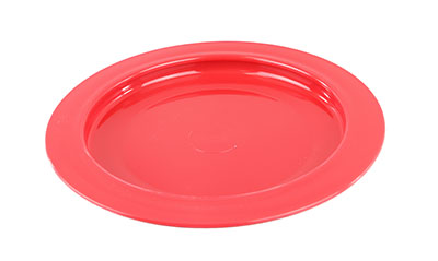 [62-0100] Inner lip plate, plastic, red 9"