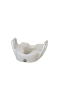 [43-2551] Elevated toilet seat with arms, elongated