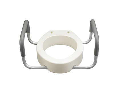 [43-2612] Drive, Premium Seat Riser with Removable Arms, Elongated Seat