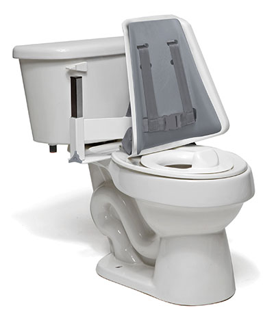 [45-2230P] Columbia Toilet Support - High Back (H-brace &amp; Reducer Ring) - Padded - Small