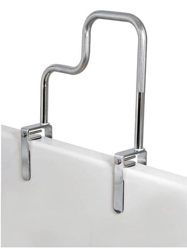 [43-1604] Carex Tri-Grip Bathtub Rail, Chrome