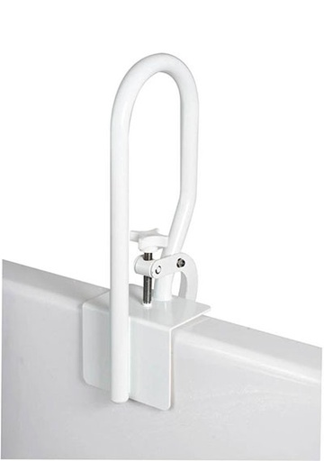 [43-1606] Carex Single Grip Bathtub Rail, White