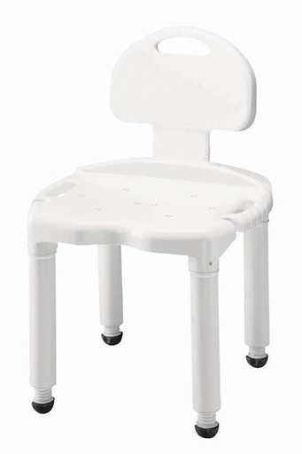 [43-1611] Carex Universal Bath Bench with Back, Retail Packaging