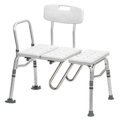[43-2608] Drive, Splash Defense Transfer Bench with Curtain Guard Protection