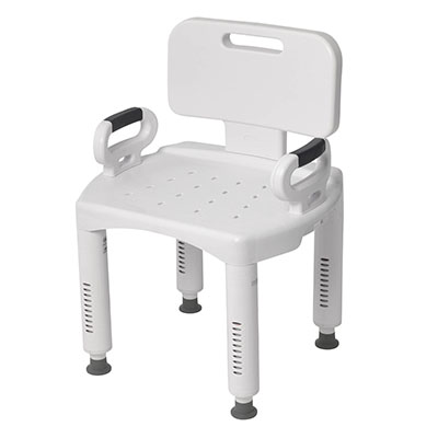 [43-2624] Drive, Premium Series Shower Chair with Back and Arms