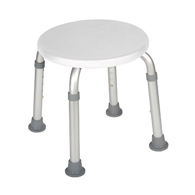[45-2325] Drive, Adjustable Height Bath Stool, White