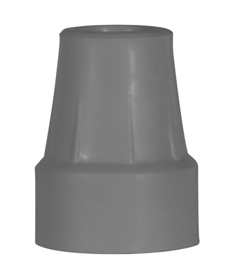 [43-2071] Forearm crutch tip, gray. 1 pair