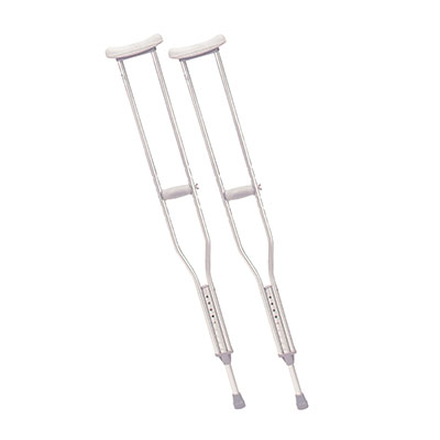 [43-2677] Drive, Walking Crutches with Underarm Pad and Handgrip, Tall Adult, 1 Pair