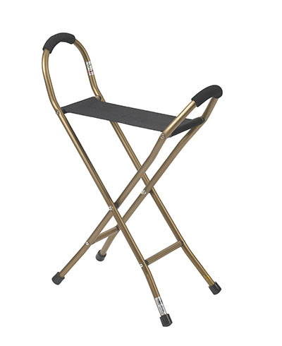 [43-3228] Drive, Folding Lightweight Cane with Sling Style Seat