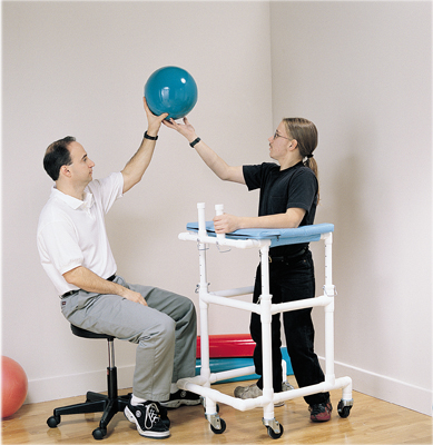 [31-3580] PVC platform walker, pediatric, 22 - 30 inches