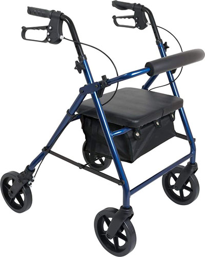 [68-0028] ProBasics Aluminum Rollator, Blue