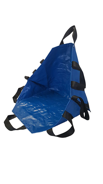 [16-1909] Portable Transport Seat/Chair, All Impervious w/8 Handles, Royal Blue