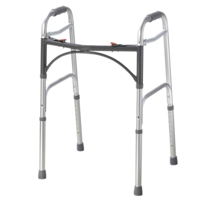 [43-2100] Folding 2-button walker, adult, no wheels, 1 each