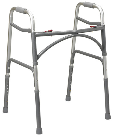 [43-2102] Folding 2-button walker, junior, no wheels, 1 each