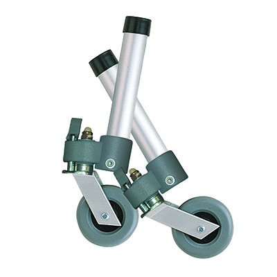 [43-3049] Drive, Locking Swivel Walker Wheels with Two Sets of Rear Glides