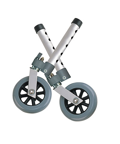 [43-3050] Drive, Swivel Lock Walker Wheels, 5", 1 Pair