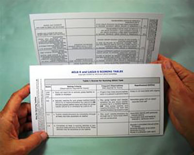 [12-3135] Allen Cognitive ACLS-5/LACLS-5 Scoring Trifold