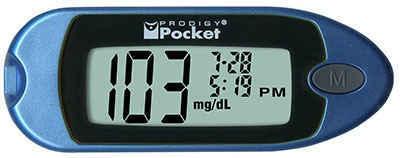 [12-2070] Prodigy Pocket Blood Glucose Monitoring System, Blue