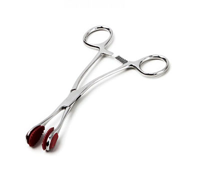 [12-5024] ADC Young Tongue Seizing Forceps, 6 1/2", Stainless