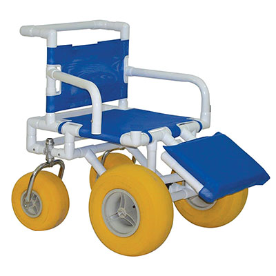 [20-4260] All terrain chair - 20" internal width - safety belt - elevated leg rest