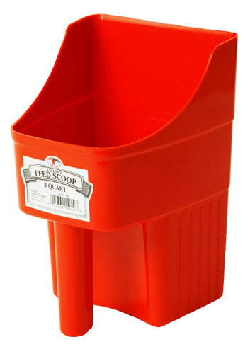 [150408] 3 Quart Plastic Enclosed Feed Scoop