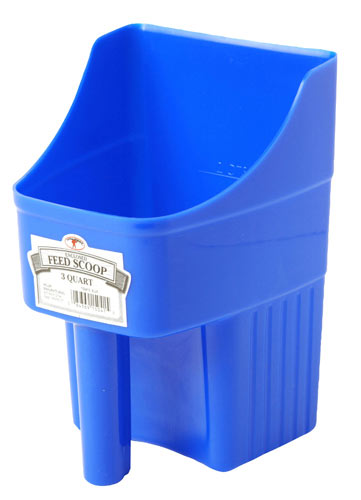 [150415] 3 Quart Plastic Enclosed Feed Scoop