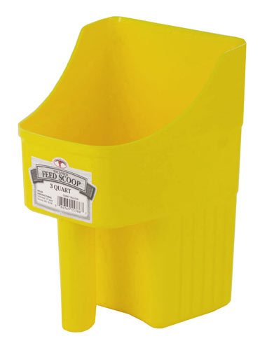 [153867] 3 Quart Plastic Enclosed Feed Scoop