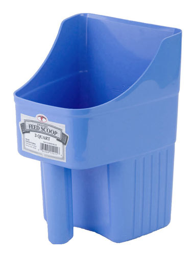 [154116] 3 Quart Plastic Enclosed Feed Scoop