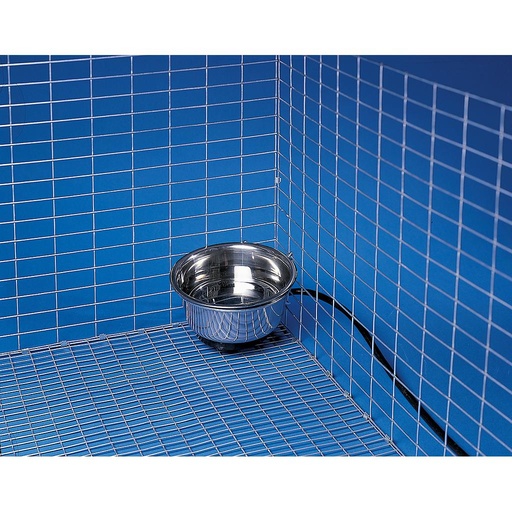 [90] 1 Quart Stainless Steel Heated Pet Bowl