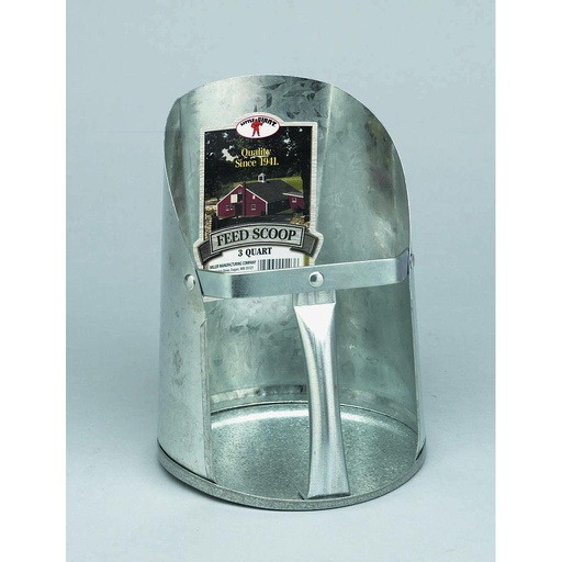 [9203] 3 Quart Galvanized Feed Scoop