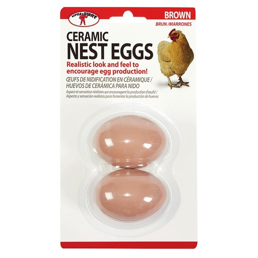 [CEGGBRN] Ceramic Nest Eggs Brown