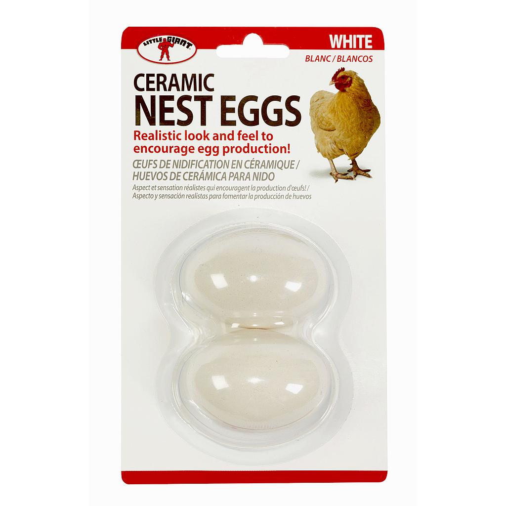 [CEGGWHT] Ceramic Nest Eggs White