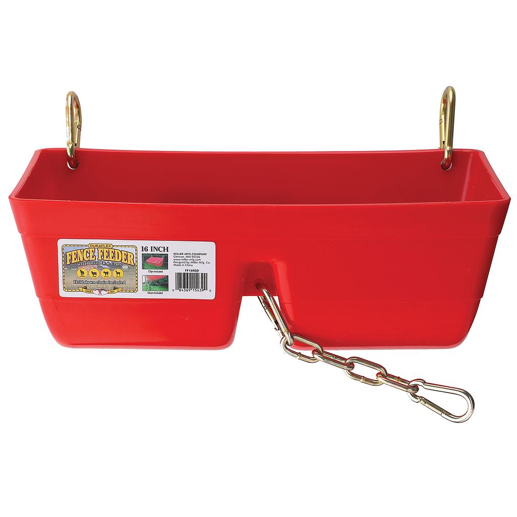 [FF16RED] 16" Fence Feeder with Clips