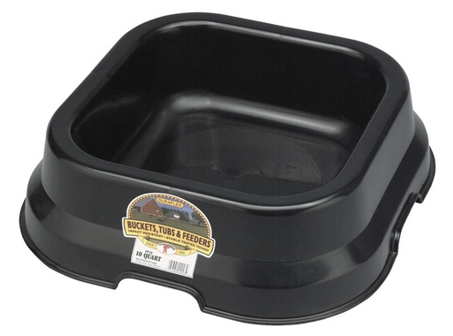 [FP10BLACK] 10 Quart Plastic Feed Pan