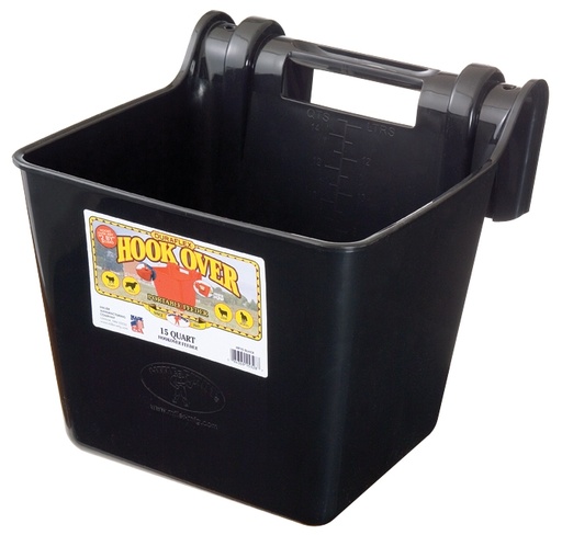 [HF15BLACK] 15 Quart Hook Over Feeder - Economy