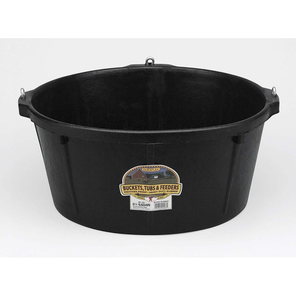 [HP750] 6.5 Gallon Rubber Feeder Tub with Hooks