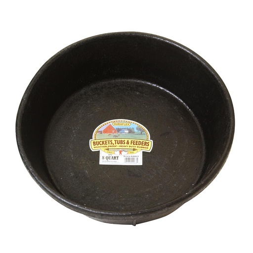 [HP8] 8 Quart Rubber Feed Pan