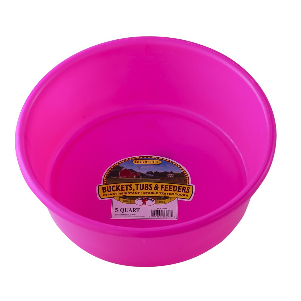 [P5HOTPINK] 5 Quart Plastic Utility Pan Hot Pink