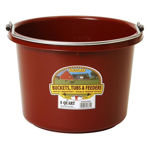 [P8BURGUNDY6] 8 Quart Plastic Bucket