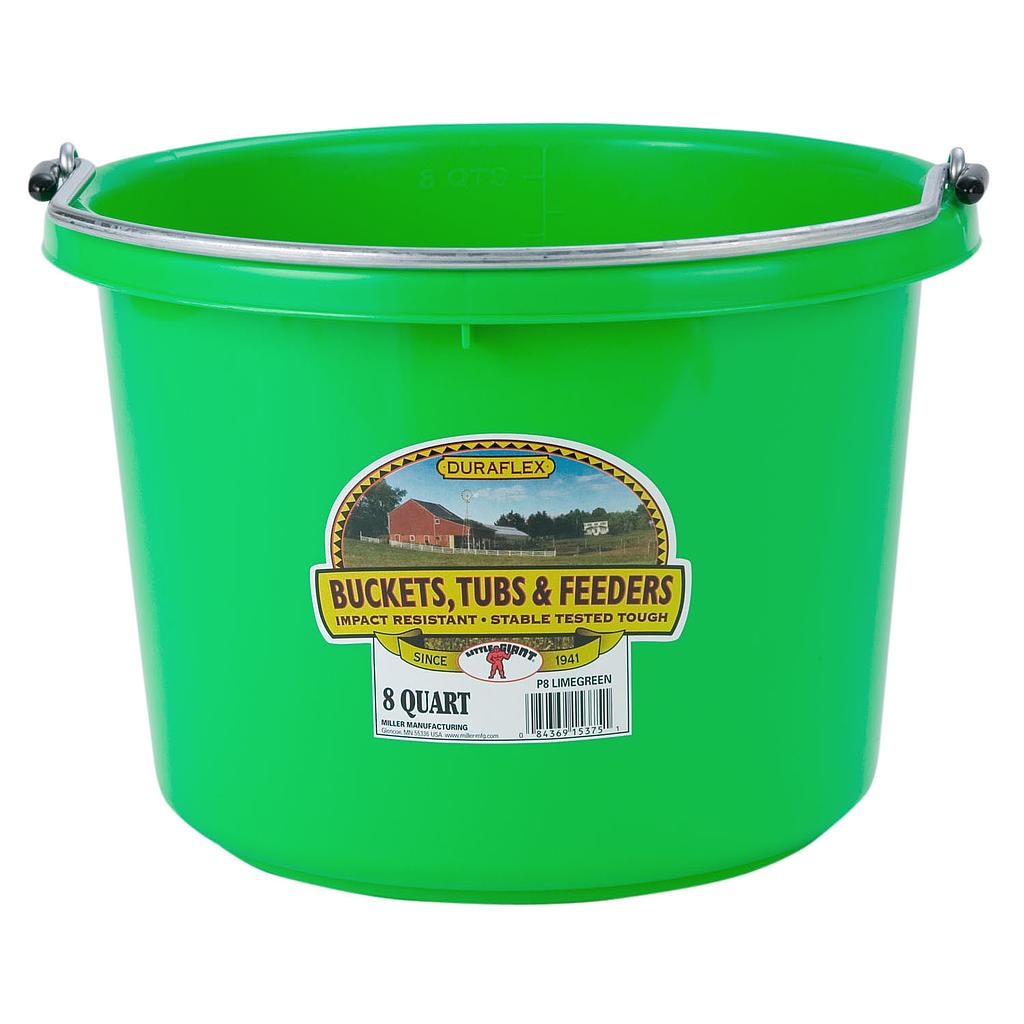 [P8LIMEGREEN6] 8 Quart Plastic Bucket