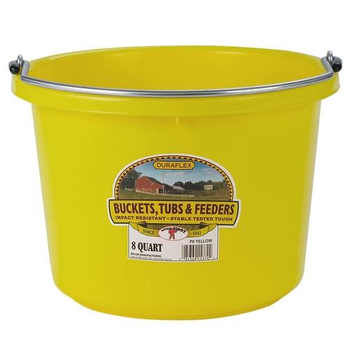 [P8YELLOW6] 8 Quart Plastic Bucket