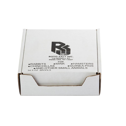 [SSWHITE] White Salt Spool, 24 pc Counter Display