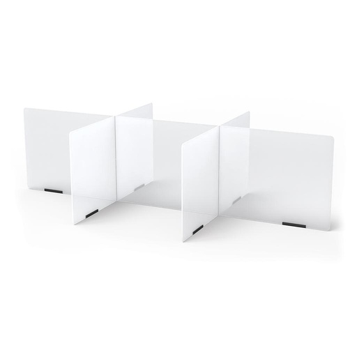 [9832JC] Jonti-Craft® See-Thru Table Divider Shields - 6 Station - 58.5" x 29.5" x 16" 