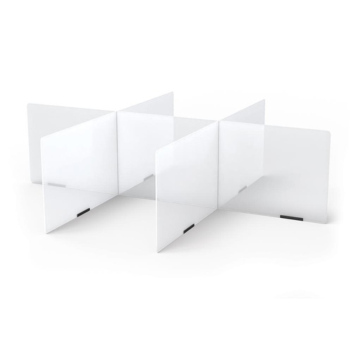 [9833JC] Jonti-Craft® See-Thru Table Divider Shields - 6 Station - 58.5" x 47.5" x 16"